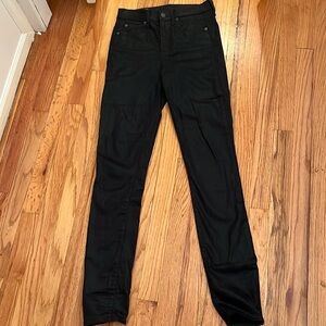 GAP black jeans with soft shine.